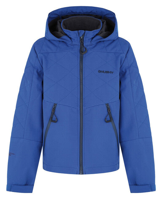 HUSKY Salex K Kids Softshell Jacket, Navy Blue