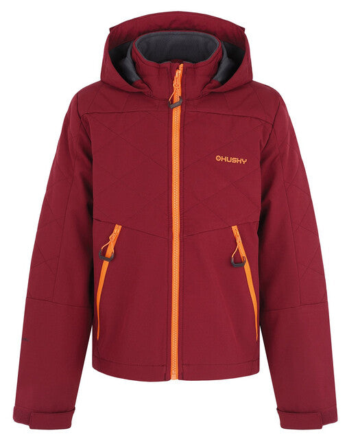HUSKY Salex K Children's Softshell Jacket, Burgundy