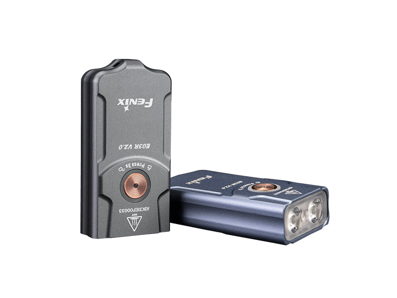 Fenix E03R V2.0 Rechargeable Flashlight, Blue