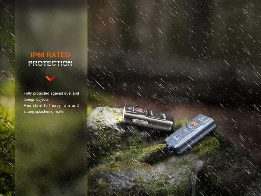Fenix E03R V2.0 Rechargeable Flashlight, Blue
