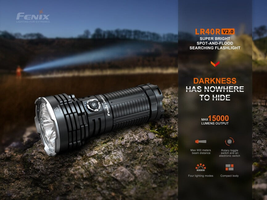 Fenix LR40R V2.0 Rechargeable LED Flashlight