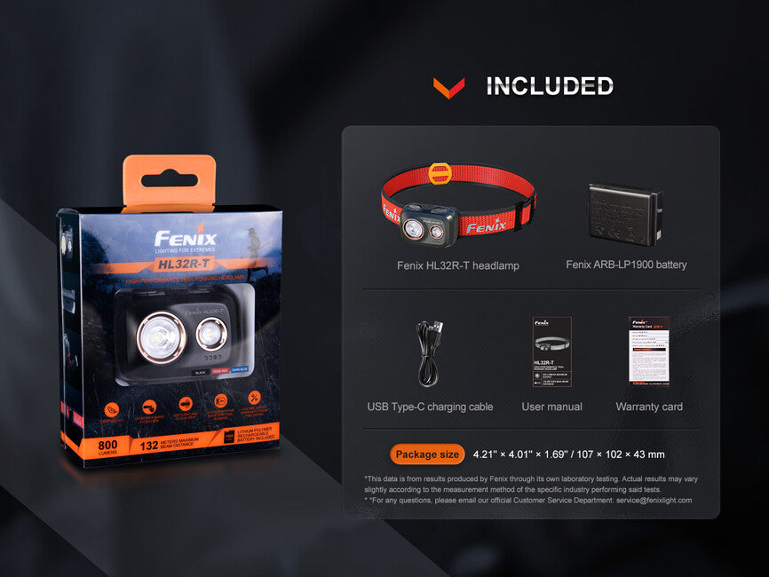 Fenix HL32R-T Headlamp, Red