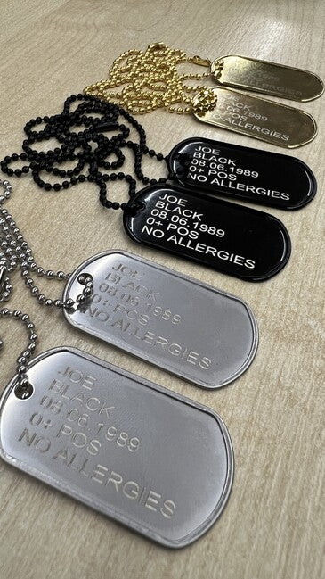 O&T Dog Tags Engraving