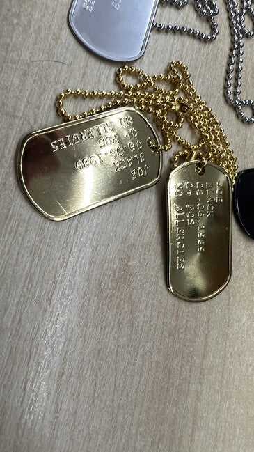 O&T razenie štítkov - Dog Tags
