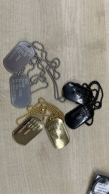 O&T razenie štítkov - Dog Tags