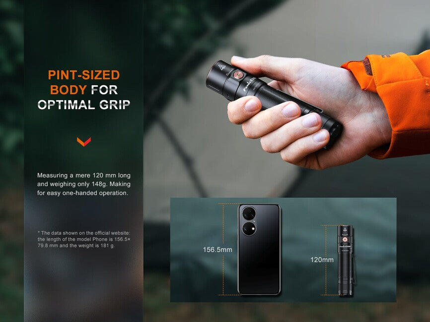 Fenix E35R dobíjateľné vreckové svietidlo a biely difuzér AOD-S V2.0
