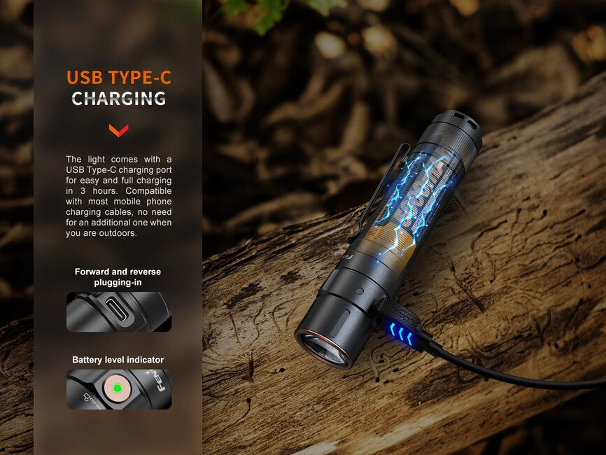 Fenix E35R dobíjateľné vreckové svietidlo a biely difuzér AOD-S V2.0