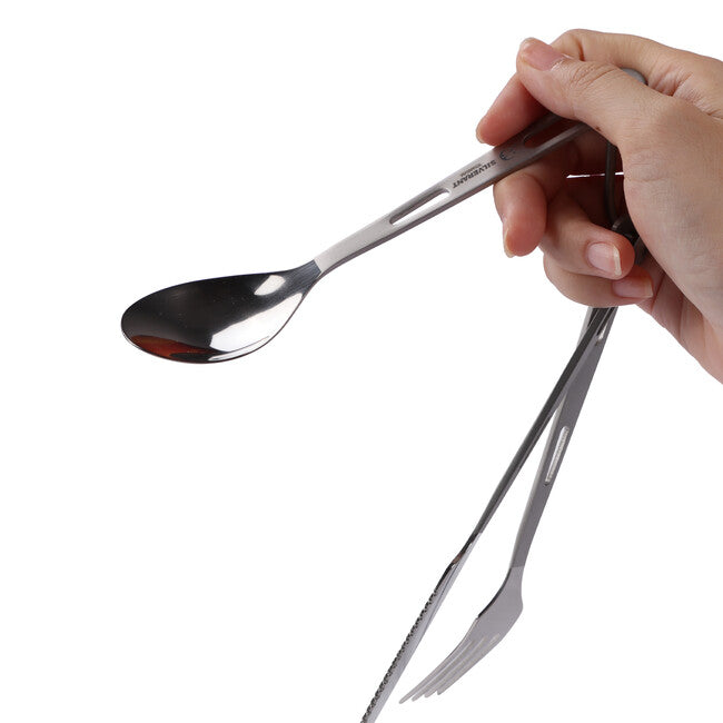 Silverant Titanium Cutlery with Sandblasted Handle