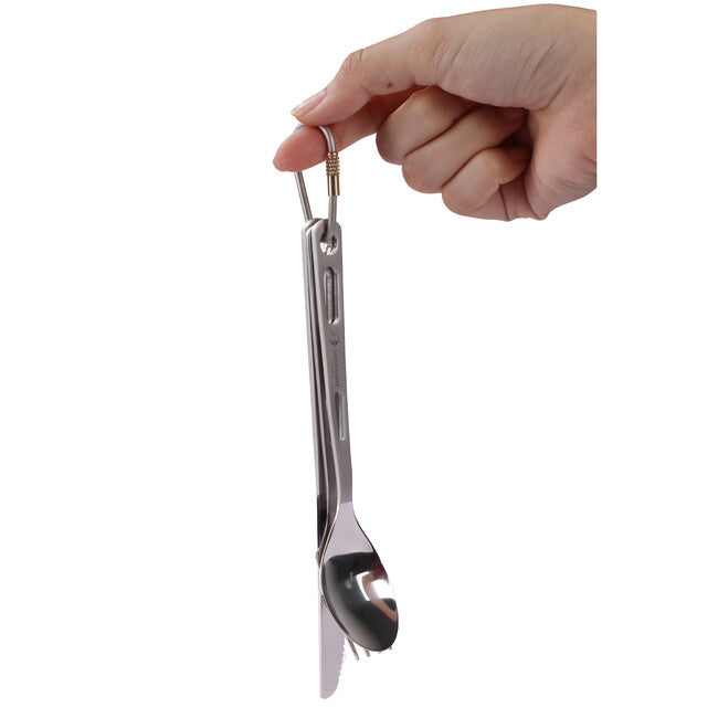 Silverant Titanium Cutlery with Sandblasted Handle
