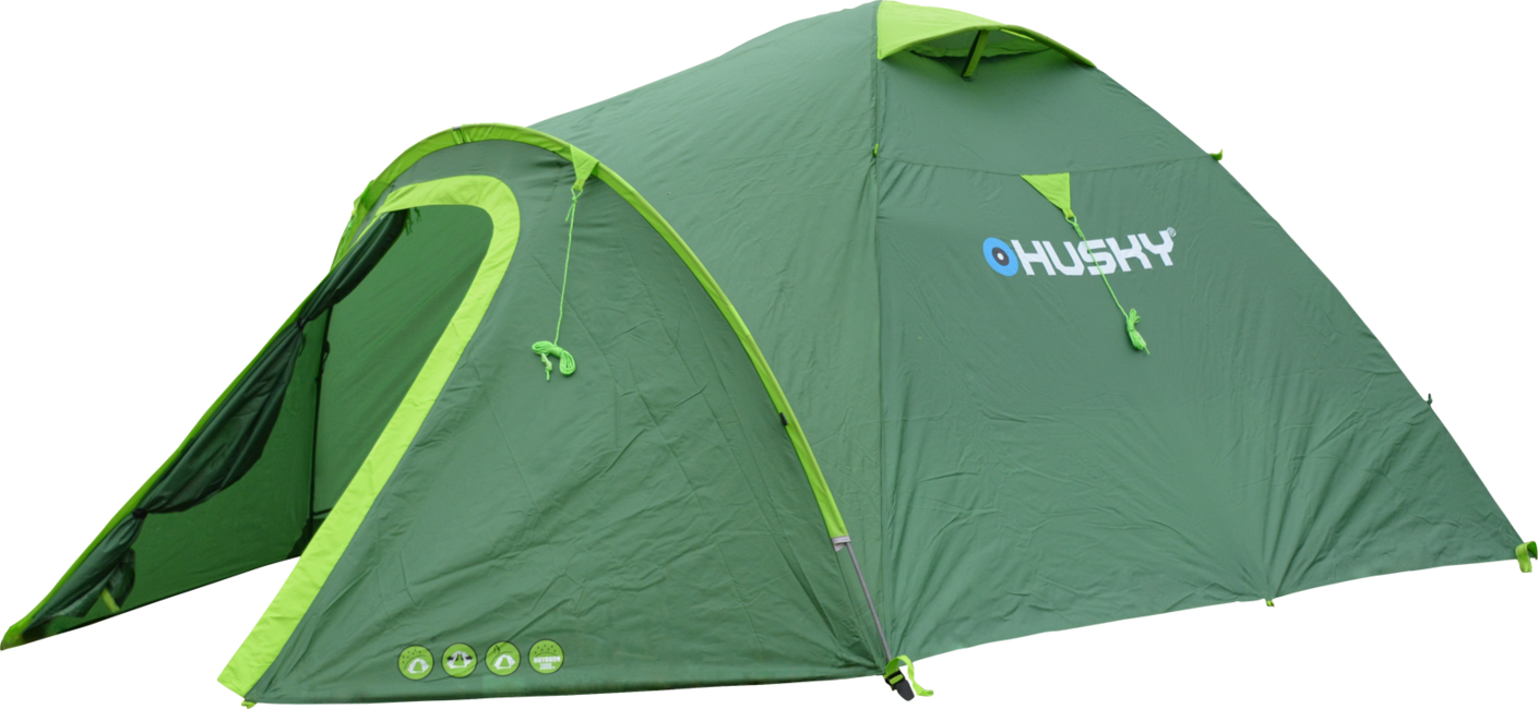 HUSKY Bizon 3 Plus Tent, Light Green