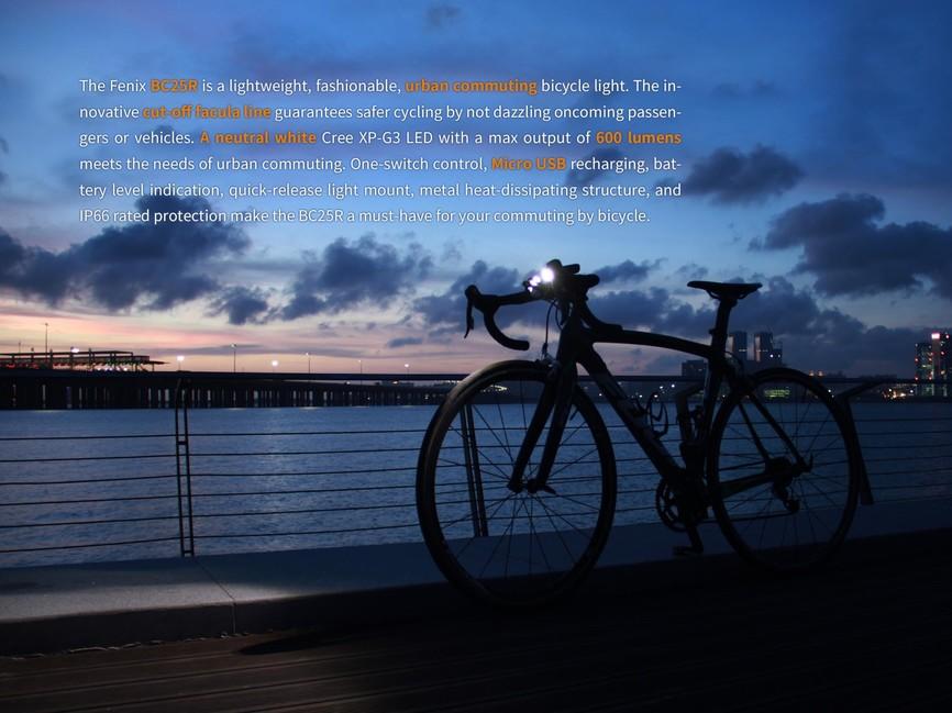 Fenix BC25R Bike Light, 600 Lumens