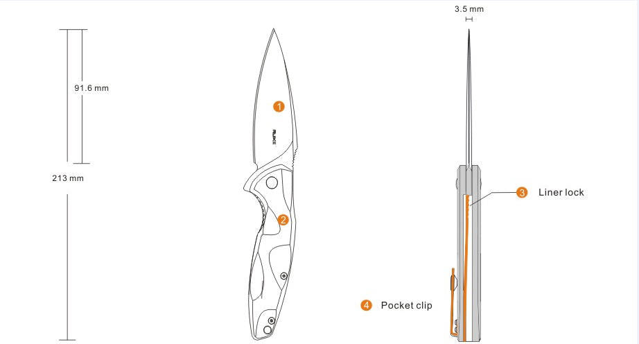 Ruike Fang P105 Knife