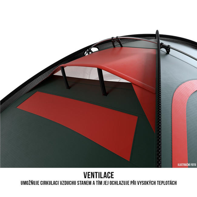 HUSKY Extreme Flame 1 Tent, Red