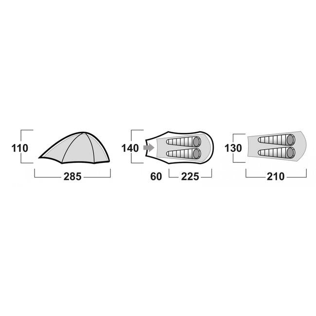 HUSKY Sawaj Ultralight Tent, Green