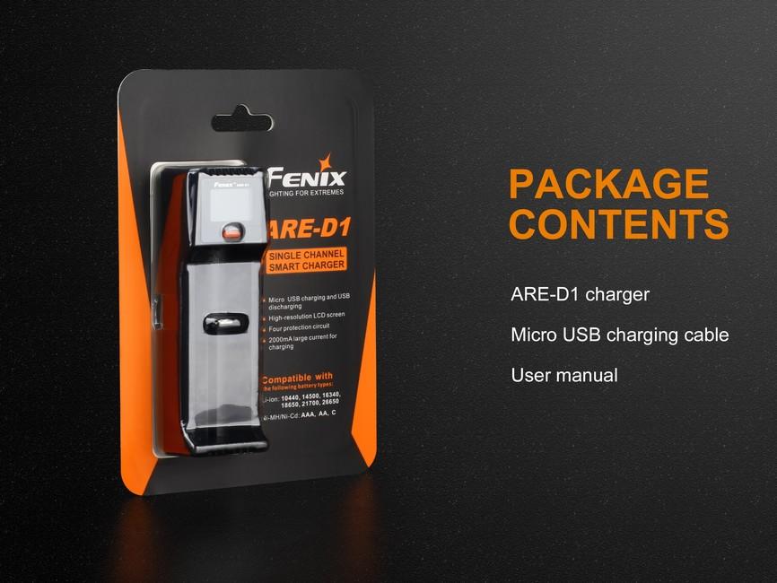 Fenix ARE-D1 USB Charger Li-ion 1 L, NiMH