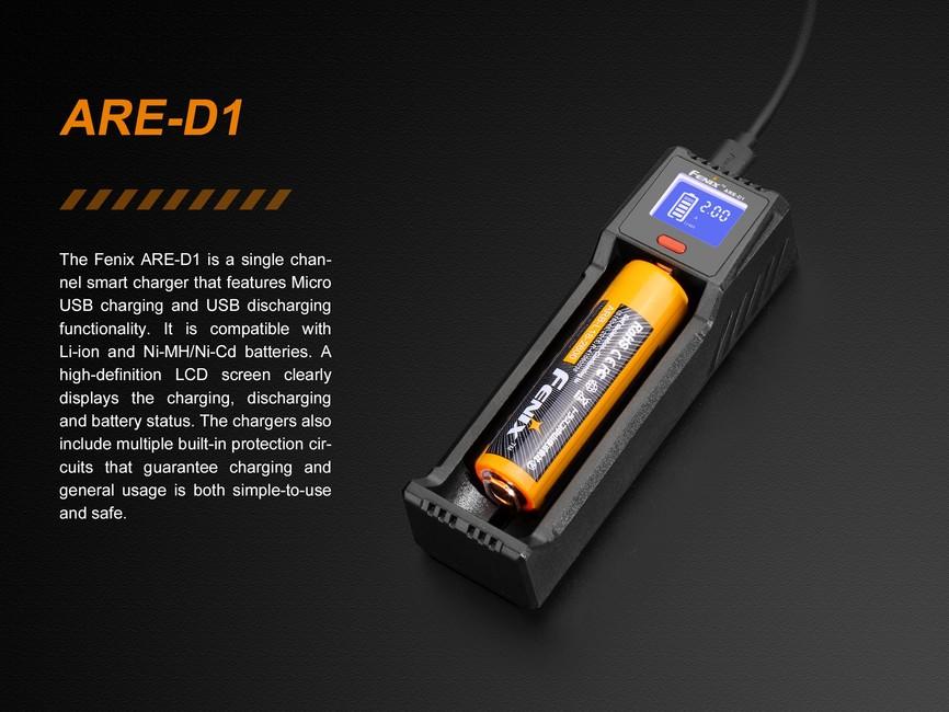 Fenix ARE-D1 USB Charger Li-ion 1 L, NiMH