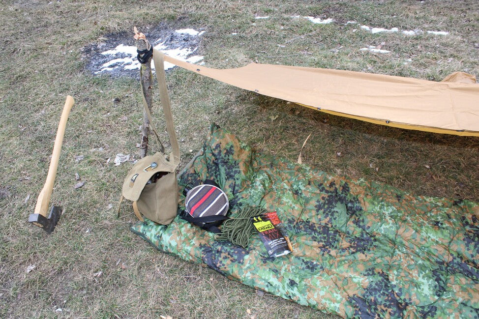 MFH Israel Sleeping Bag +5°C/-5°C, Flecktarn
