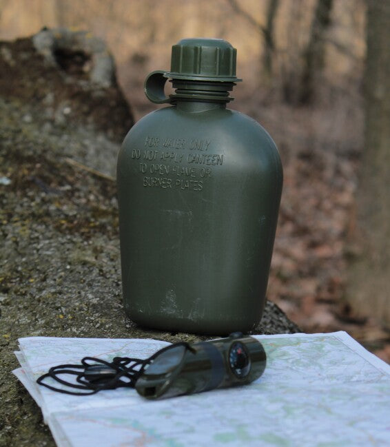 MFH Plastic Bottle, Olive, 1l
