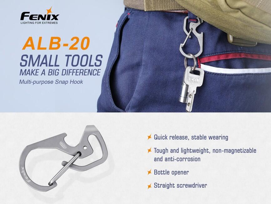 Fenix ALB-20 Carabiner, Titanium