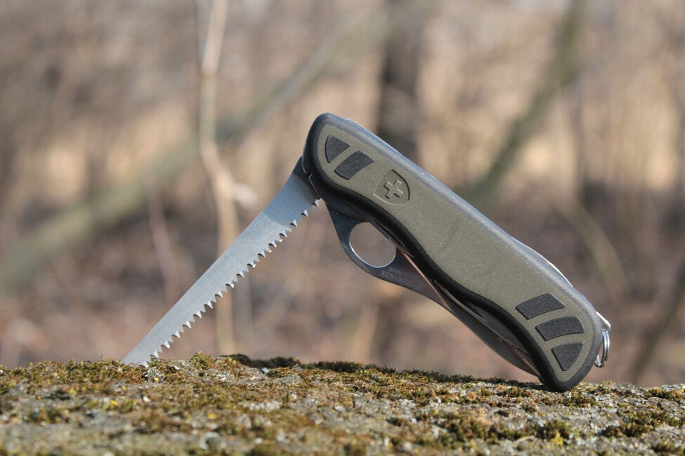 Victorinox Swiss Army Pocket Knife, Green-Black, 111mm