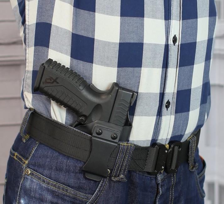 Falco iwb kydex vnútro opaskové puzdro Glock 19, čierne pravé
