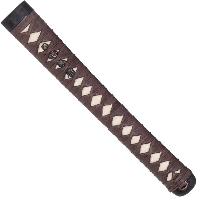 John Lee Griff Fishhide+Leather Wrap, Brown