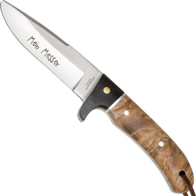 Haller Fixed Blade Knife Jugend Wurzelholzgriff