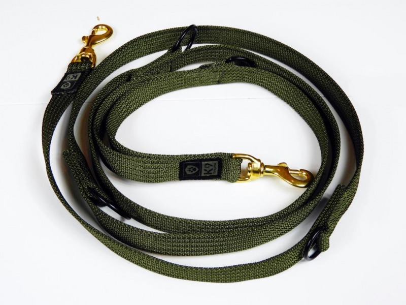 K9 Thorn Removable Leash with Front Handle, Olive