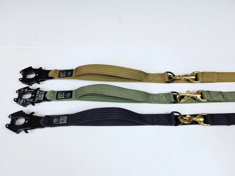 K9 Thorn Double-Sided Leash with Carabiner Kong Frog, Black, 255cm