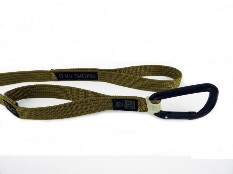 K9 Thorn Leash with 2 Handles Express 150cm, Brown Coyote
