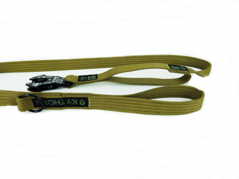 K9 Thorn Leash with 2 Handles Kong Frog 100cm, Coyote