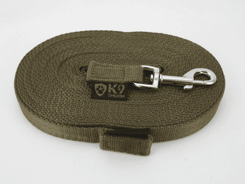 K9 Thorn Leash with Carabiner 20mm/10m, Olive