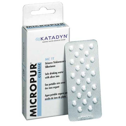 Katadyn Water Disinfection Tablets, 100 pieces