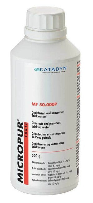 Katadyn Micropur Forte MF 50'000P Water Disinfection Powder, 500g