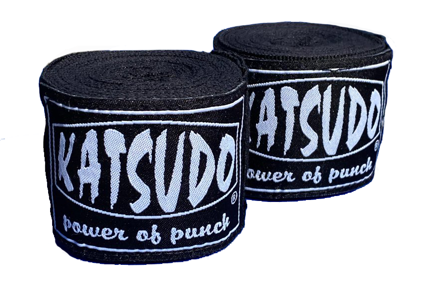 Katsudo Path Elastic Boxing Hand Wraps, Black