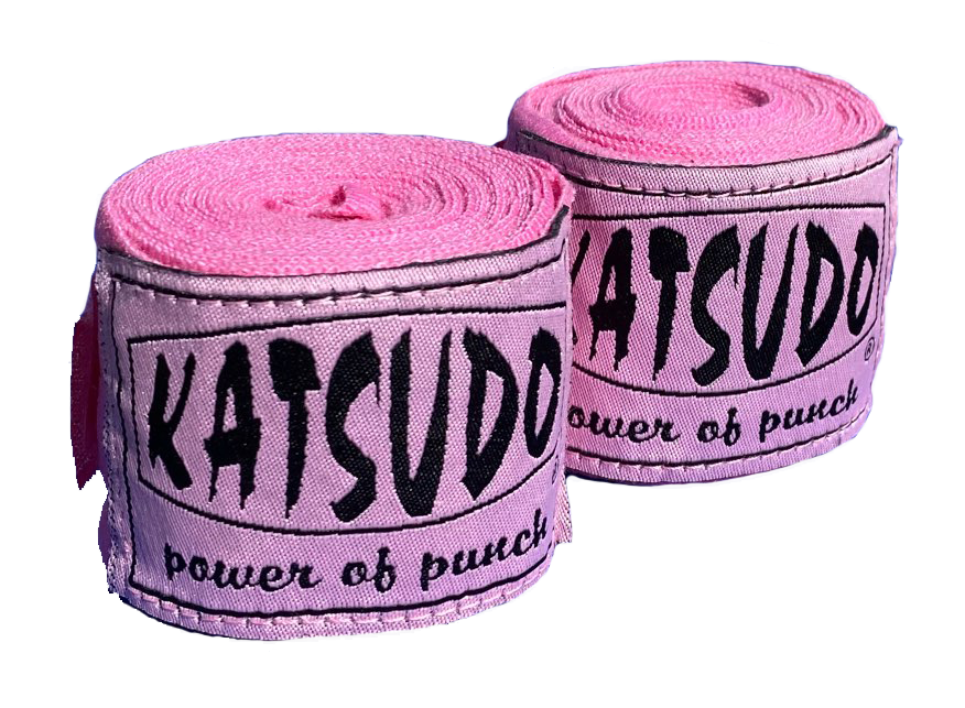 Katsudo Path Elastic Boxing Hand Wraps, Pink