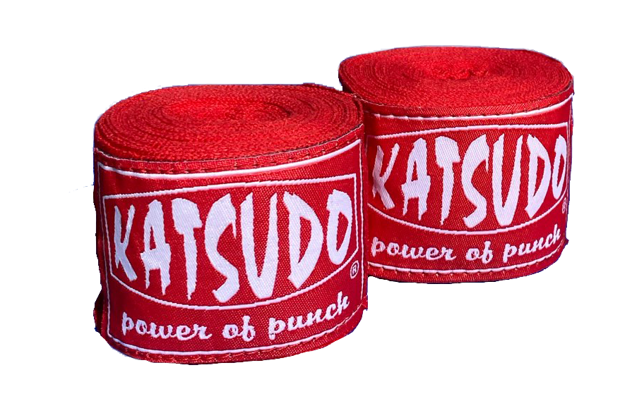 Katsudo Path Elastic Boxing Hand Wraps, Red