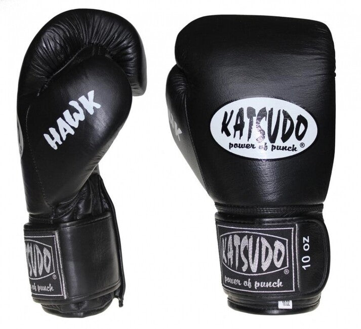 Katsudo Hawk Boxing Gloves, Black