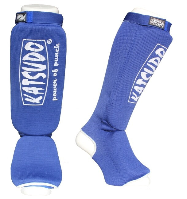 Katsudo Strike Shin and Instep Guards, Blue