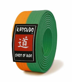 Katsudo Master Obi Belt, Orange-Green