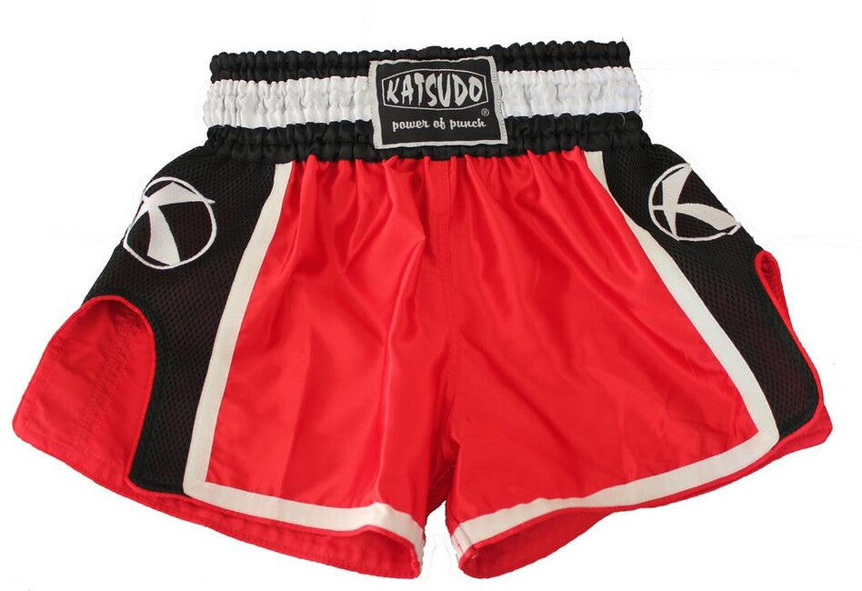 Katsudo Huricane Muay Thai Shorts, Red