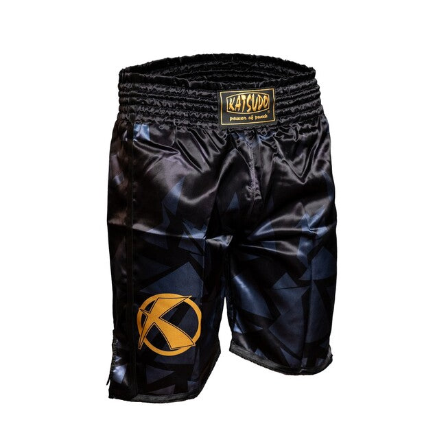 Katsudo Fight Shorts, Black/Gold