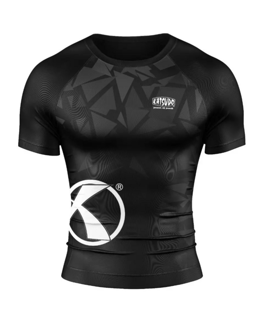 Katsudo Virago Functional T-Shirt Short Sleeve, Black White