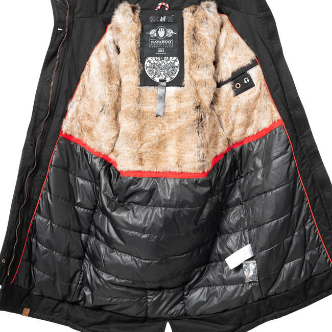 Navahoo KIN-JOO Women's Winter Jacket with Hood and Fur