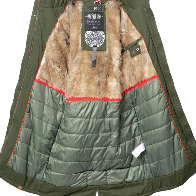 Navahoo KIN-JOO Women's Winter Jacket with Hood and Fur