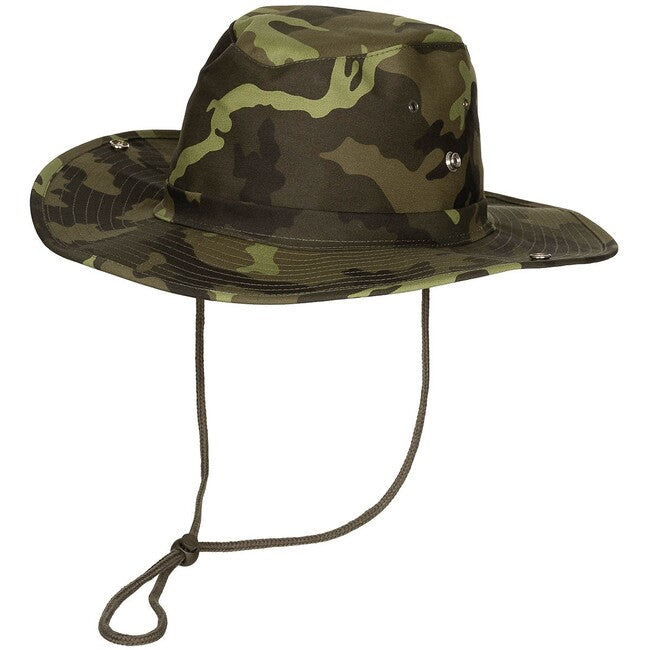MFH Bush Hat with Cord, M 95 CZ Camo