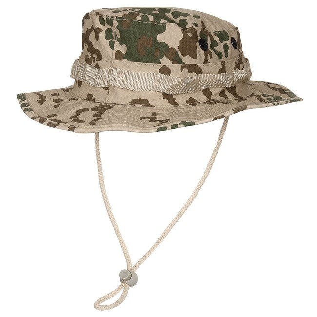 MFH GI Bush Rip-Stop Hat with Chin Strap, BW Tropical Camo