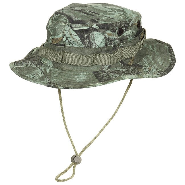 MFH GI Bush Rip-Stop Hat with Cord, Hunter Green