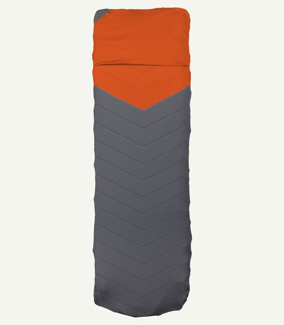 Klymit V Sheet Pad Protective Mat Cover, Orange Grey
