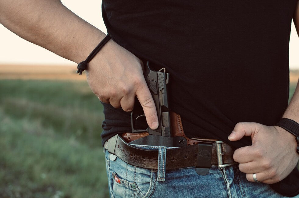 Falco Hybrid IWB Holster for Glock 19, Brown Right-Handed